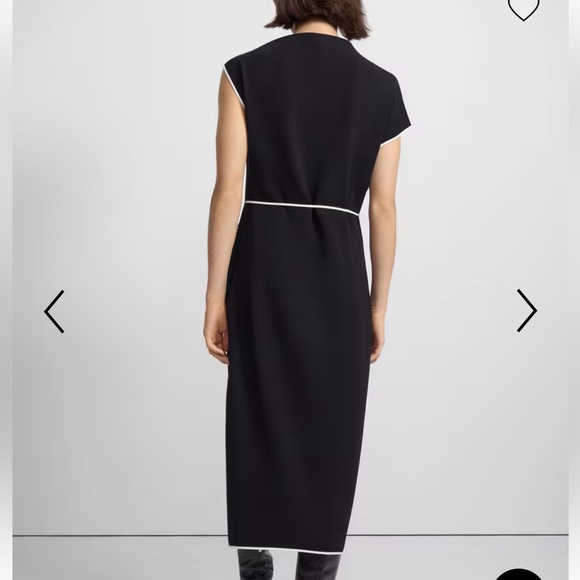 Theory admiral Draped Dress in Crepe **missing belt** - Picture 4 of 14